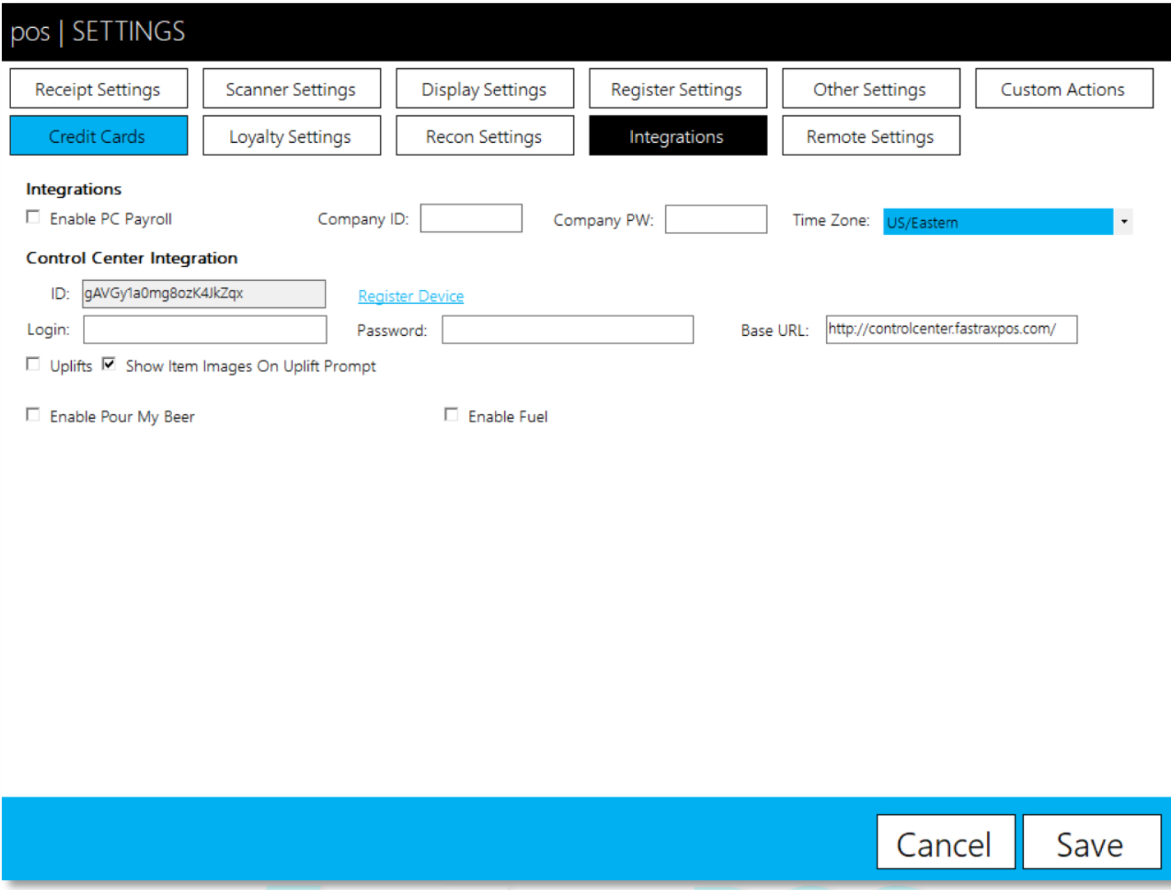 Integrations in POS