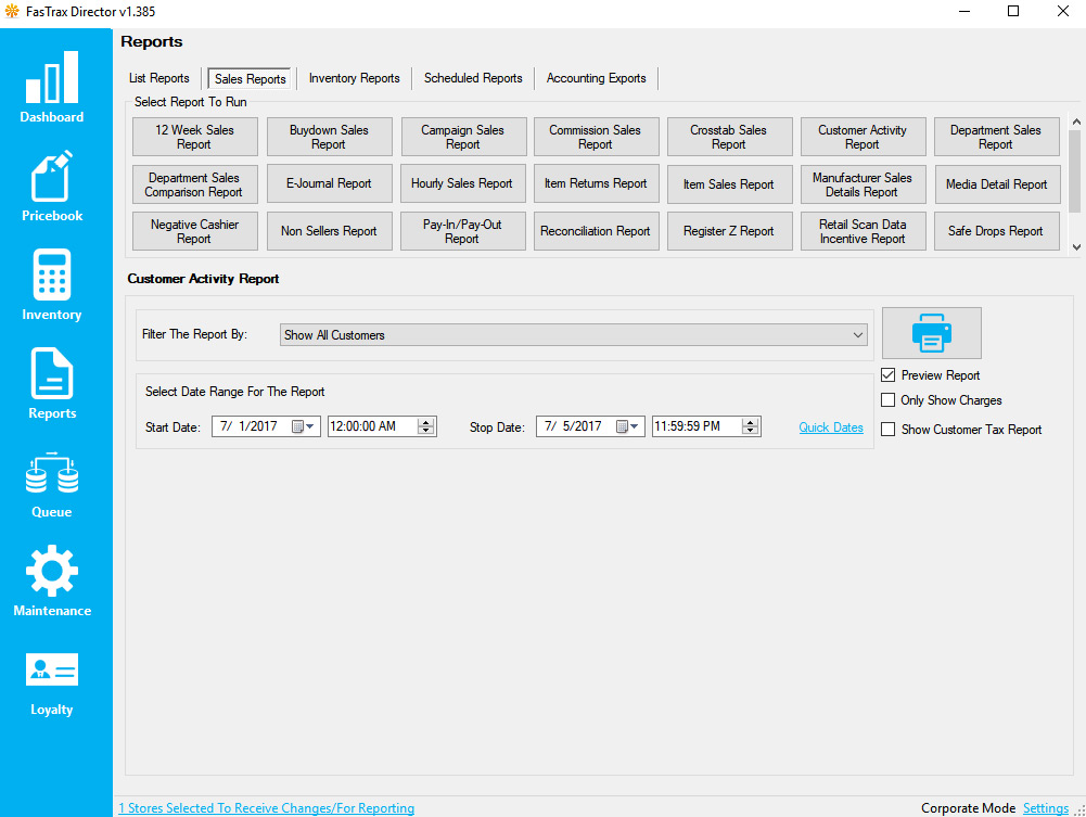 Reporting On House Accounts