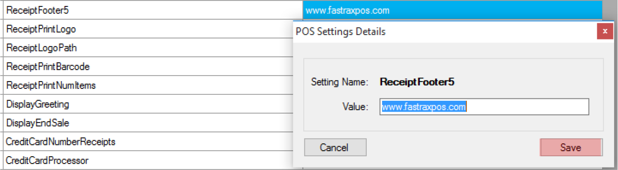 Changing POS Settings from Corporate