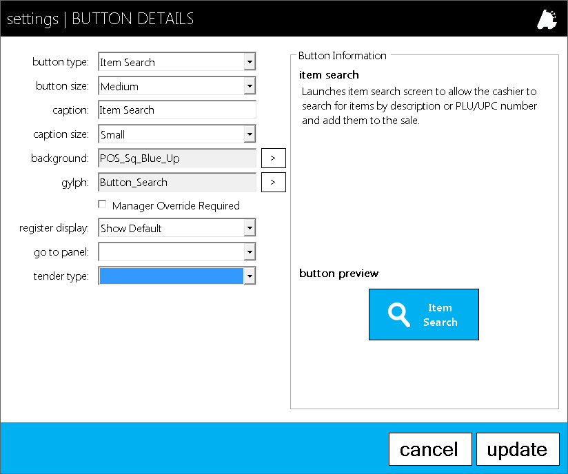 POS Button Editor