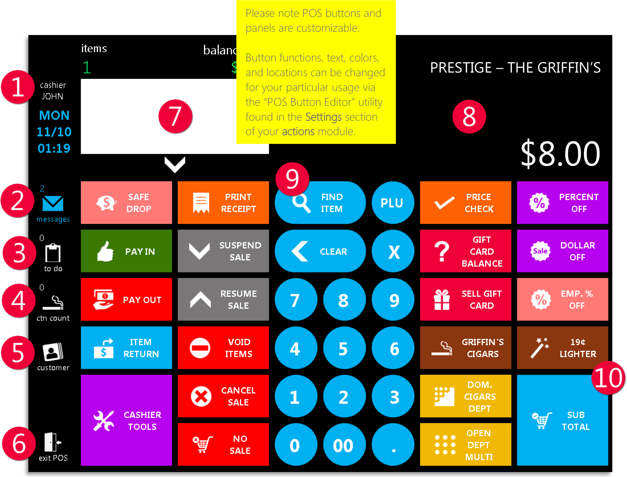 Accessing the POS (point of sale) Interface