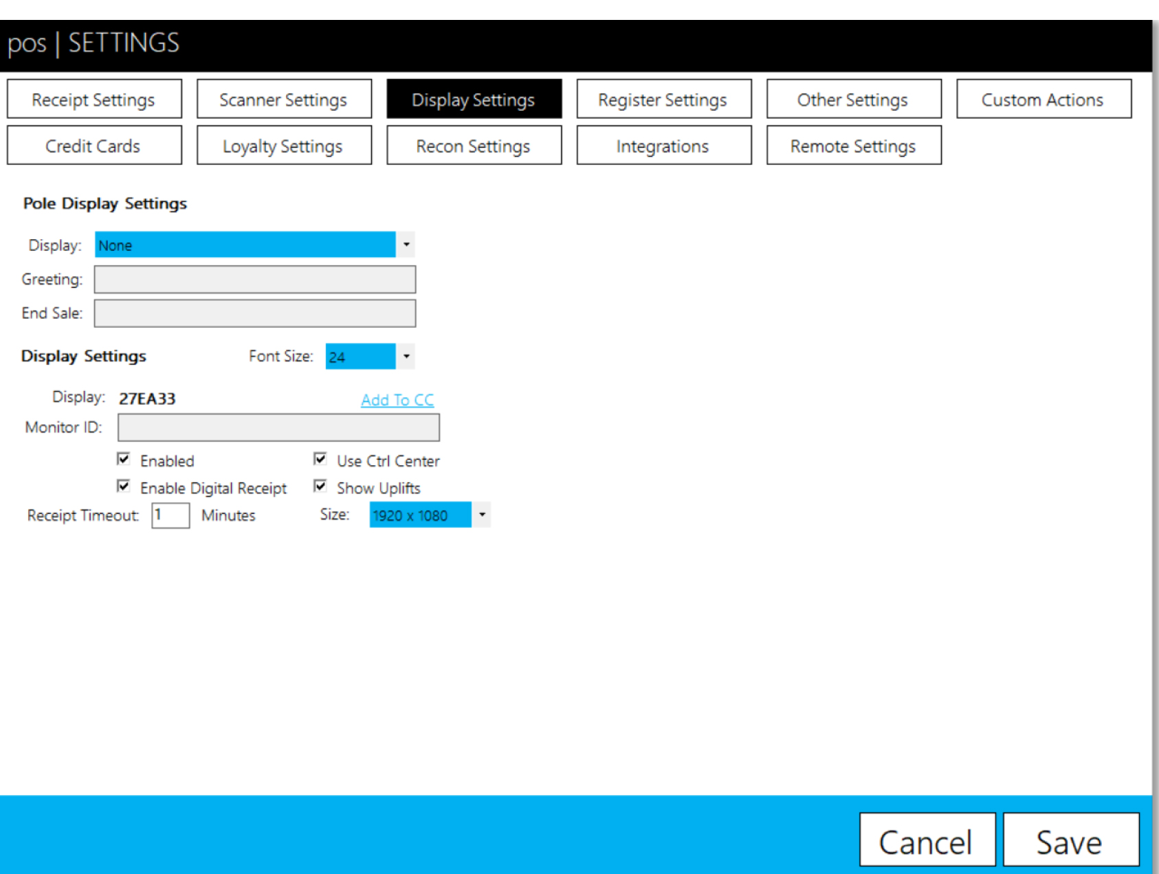 Display Settings