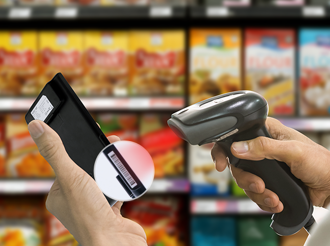 Scan the barcode on the back or side of the shelf tag at the POS system